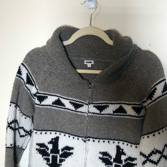 Kismat women’s knitted zip up sweater Southwest lg - Picture 2 of 9